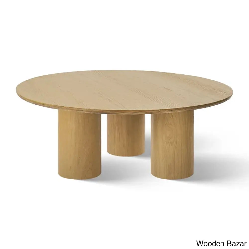 Drum Architectural Design 3 Legs Round Coffee And Center Table