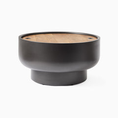 Kujala Drum Storage Coffee Table - Wooden Bazar