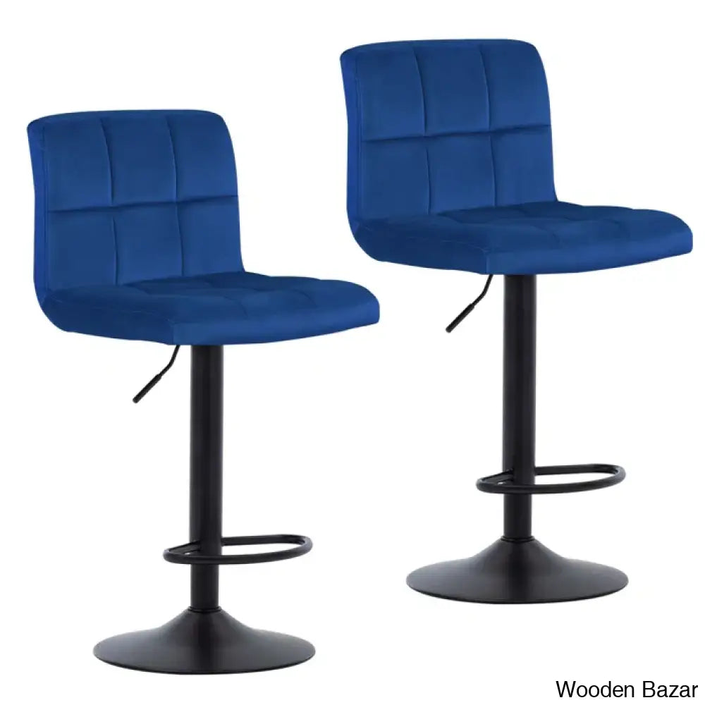 Duho Swivel Adjustable Height Counter And Bar Stool (Set Of 2)