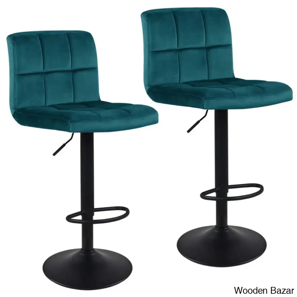 Duho Swivel Adjustable Height Counter And Bar Stool (Set Of 2)