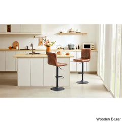 Duho Swivel Adjustable Height Counter And Bar Stool (Set Of 2)
