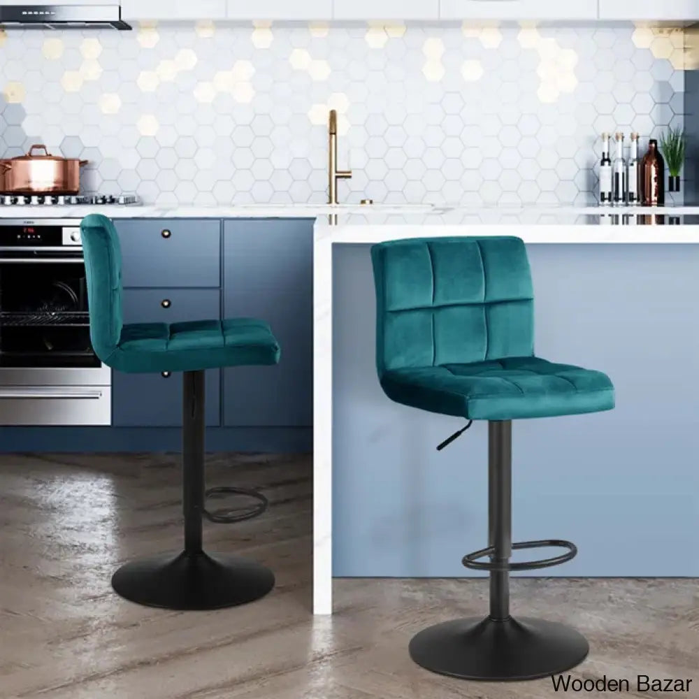 Duho Swivel Adjustable Height Counter And Bar Stool (Set Of 2)