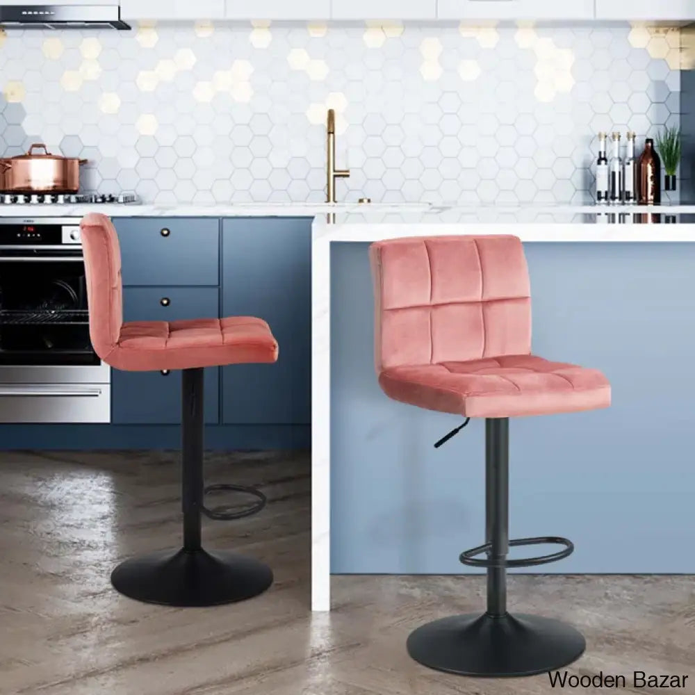 Duho Swivel Adjustable Height Counter And Bar Stool (Set Of 2)