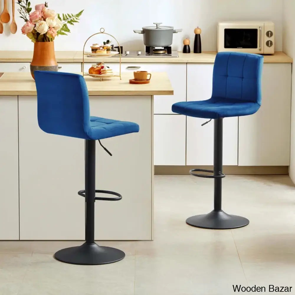 Duho Swivel Adjustable Height Counter And Bar Stool (Set Of 2)