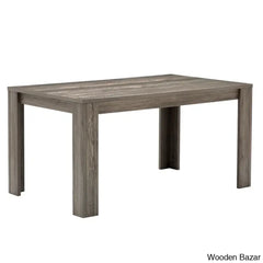 Dunstan Stylish 4 Seater Dining Table Set - Wooden Bazar