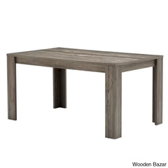 Dunstan Stylish 4 Seater Dining Table Set - Wooden Bazar