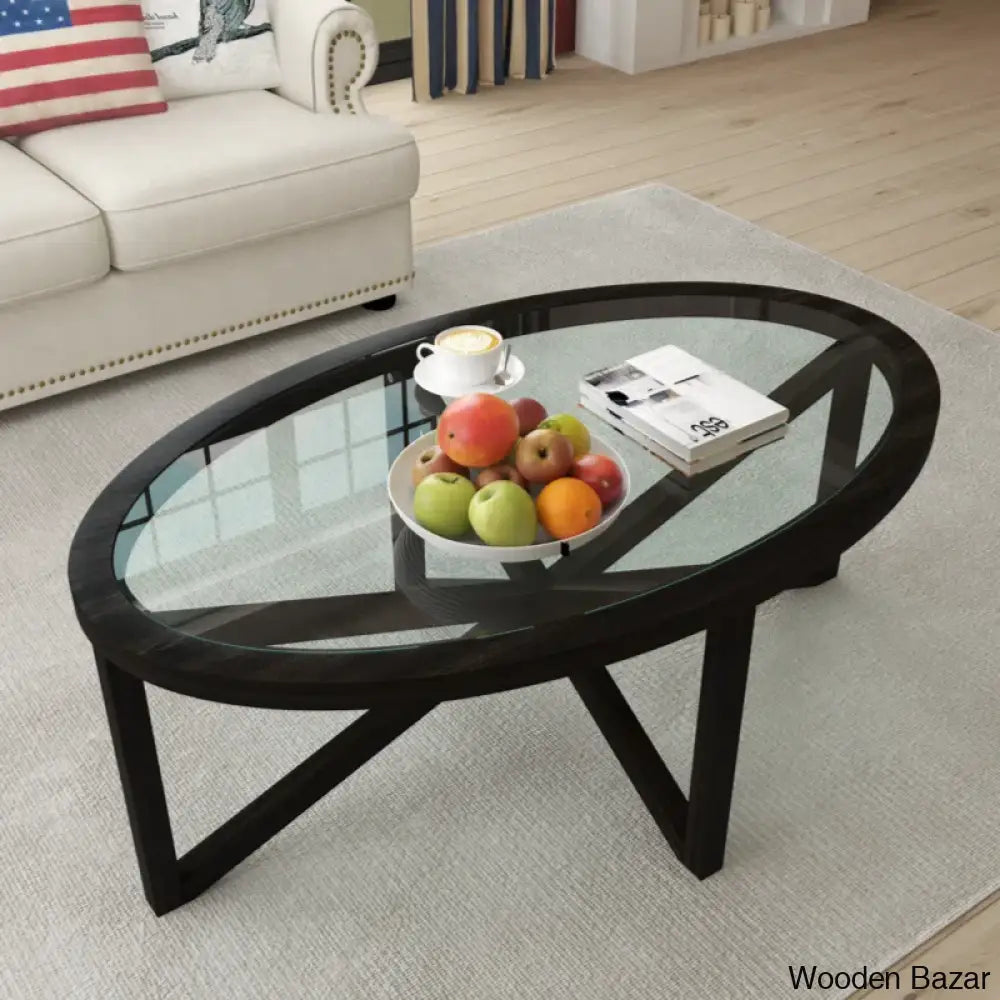 Eastchestero Tempered Glass Coffee And Center Table