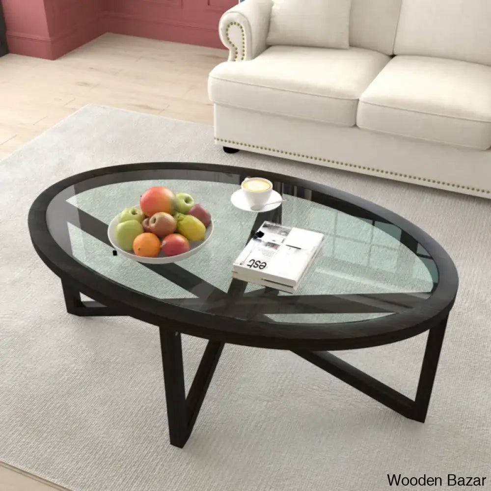 Eastchestero Tempered Glass Coffee And Center Table