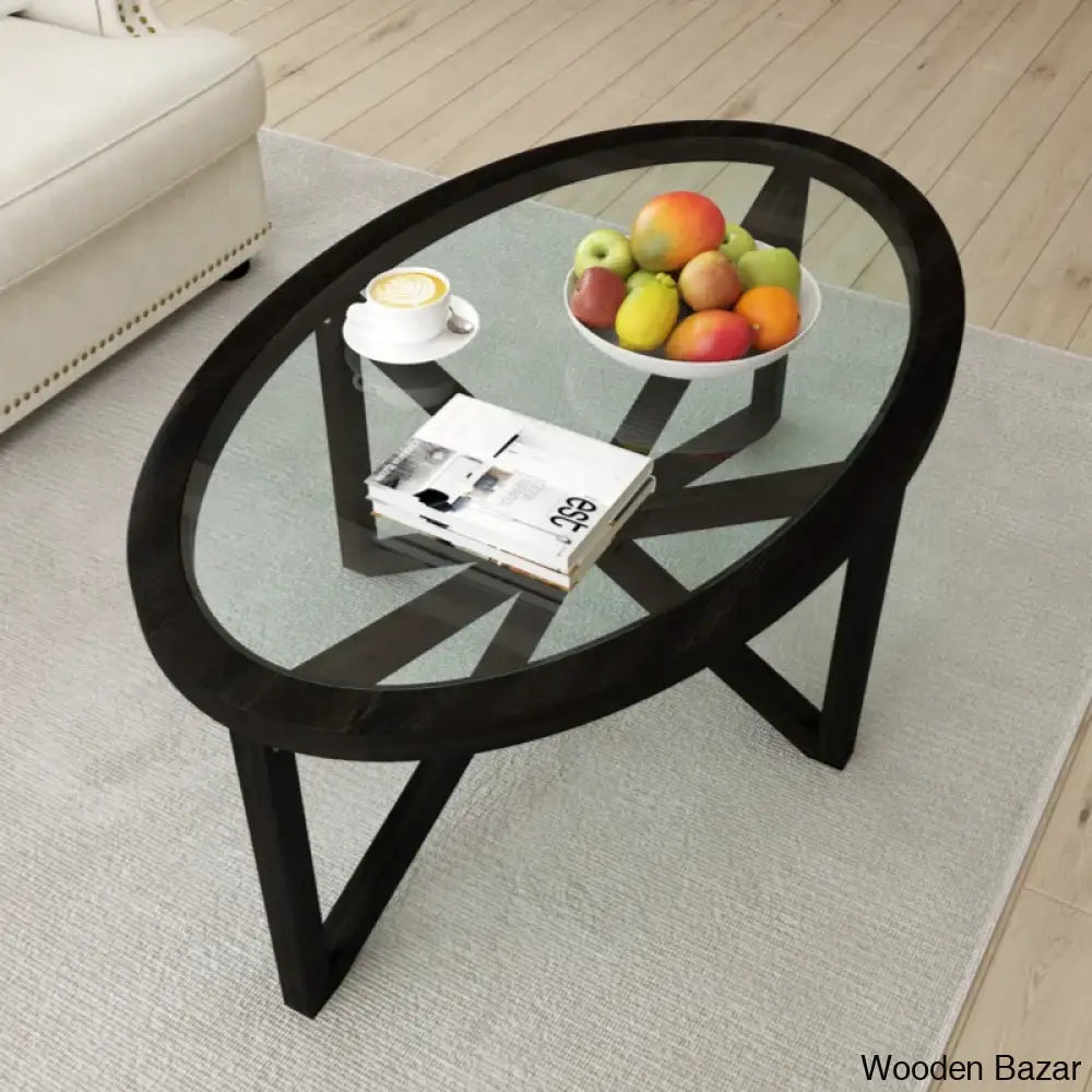 Eastchestero Tempered Glass Coffee And Center Table