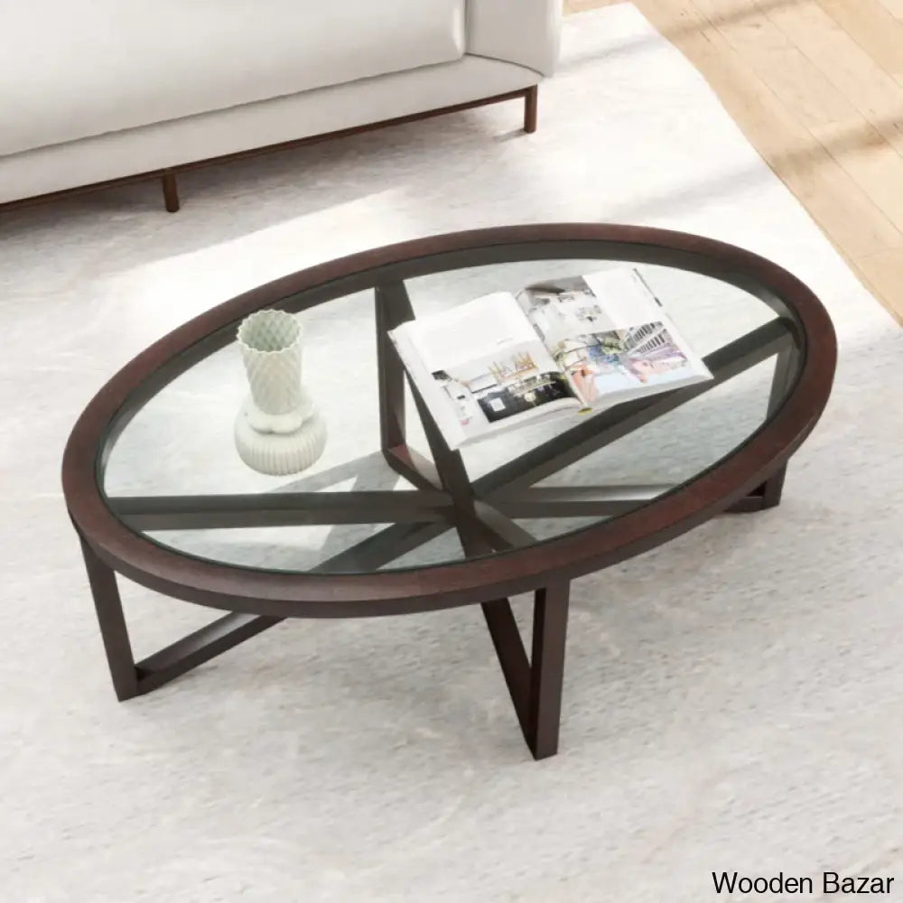 Eastchestero Tempered Glass Coffee And Center Table