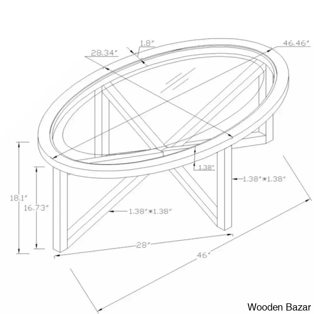 Eastchestero Tempered Glass Coffee And Center Table