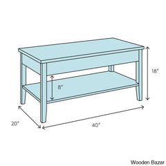 Easthampcton Solid Wood Coffee And Center Table