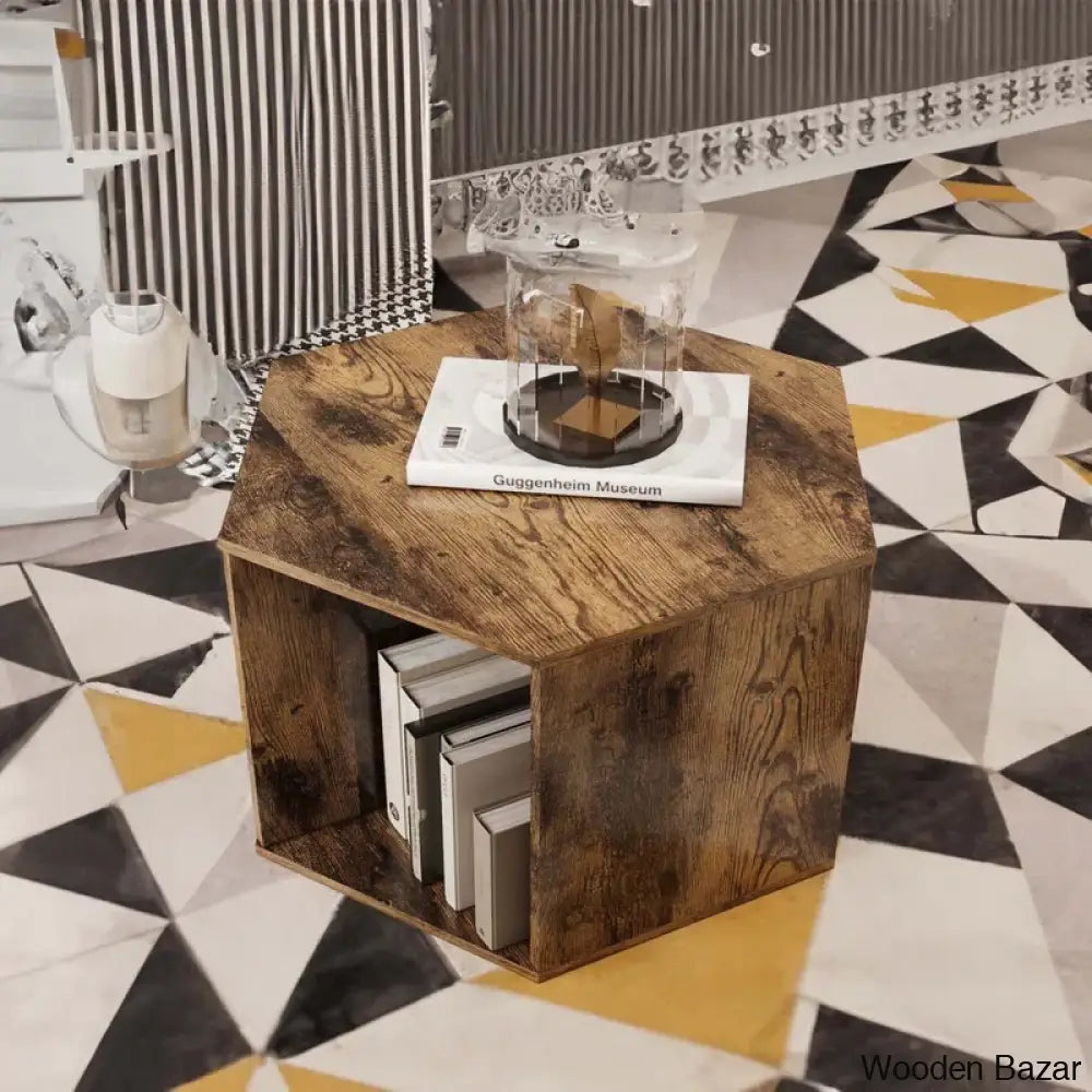 Eba Hexagonal Coffee And Center Table Side Nightstand