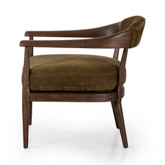 Qavilian Leather Chair - Wooden bazar