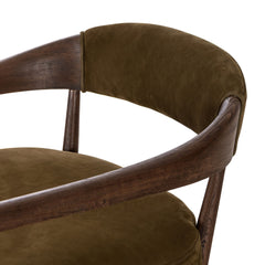 Qavilian Leather Chair - Wooden bazar