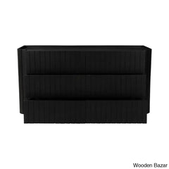 Ele Beautifully Designed 6-Drawer Chest Elegant And Spacious Storage For Modern Interiors Black