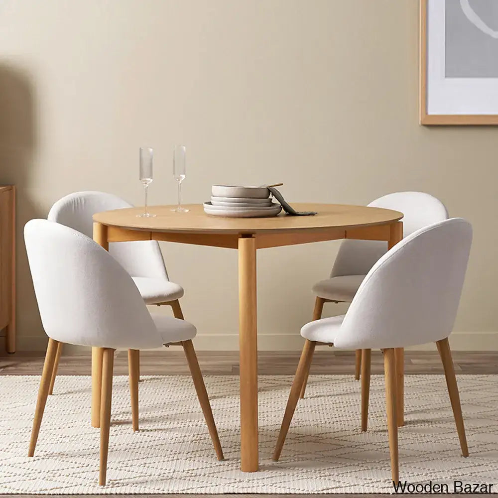 Eleanor Four-Seater Dining Set: Where Elegance Meets Design