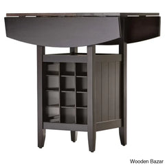 Elexar New 2 Seater Extendable Solid Wood Dining Set - Wooden Bazar