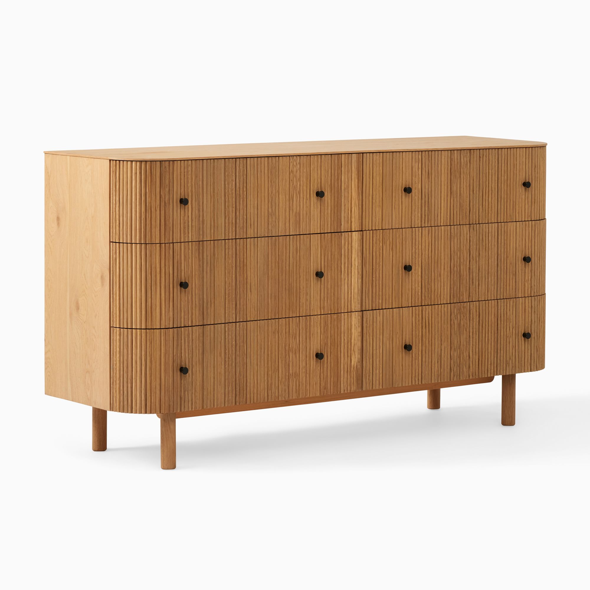 Zanz 6-Drawer Dresser - Wooden Bazar