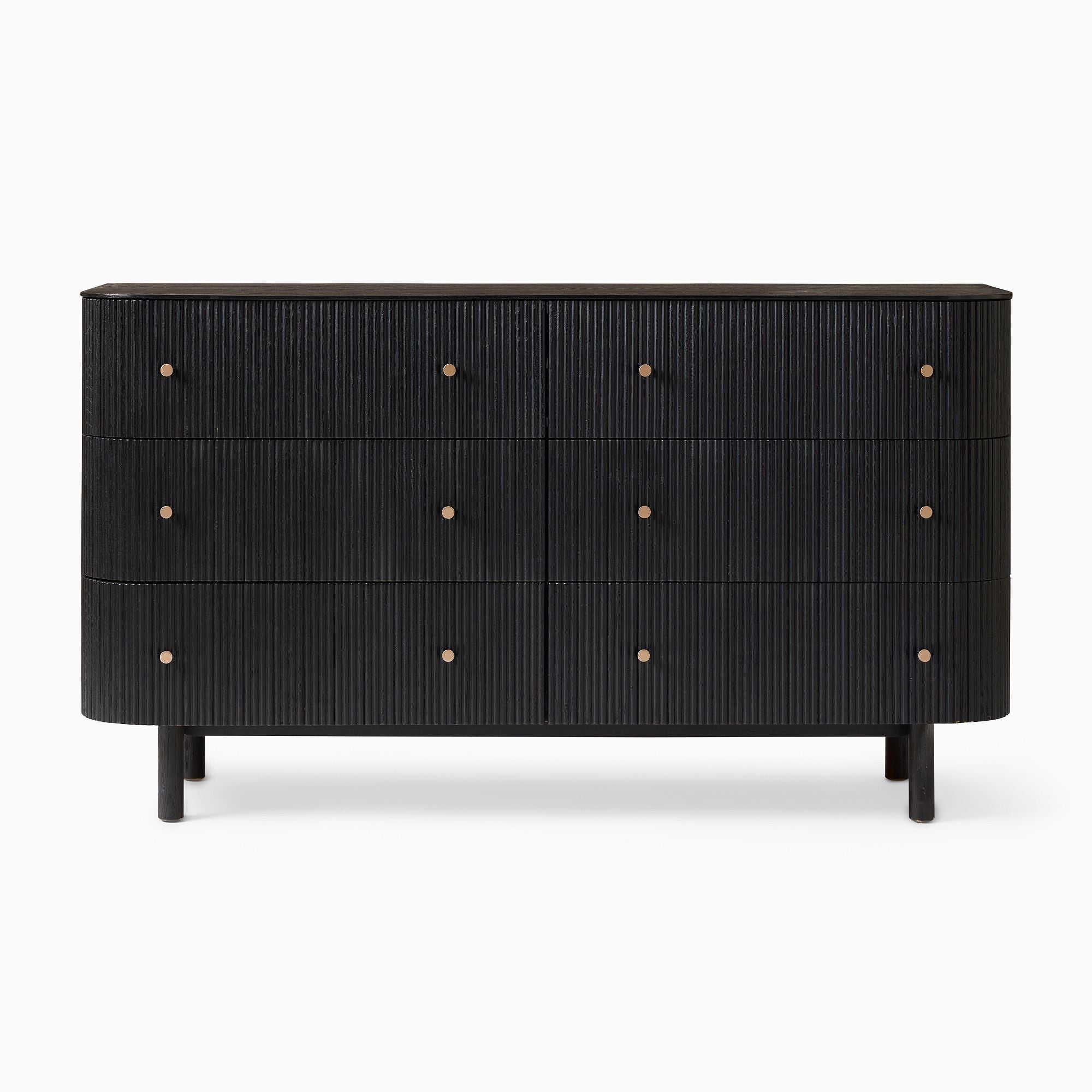 Zanz 6-Drawer Dresser - Wooden Bazar