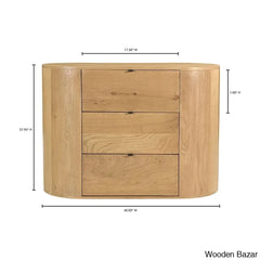 Ellis Contemporary Classics Theo 3-Drawer Chest With Stylish And Functional Storage For Modern