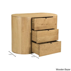 Ellis Contemporary Classics Theo 3-Drawer Chest With Stylish And Functional Storage For Modern