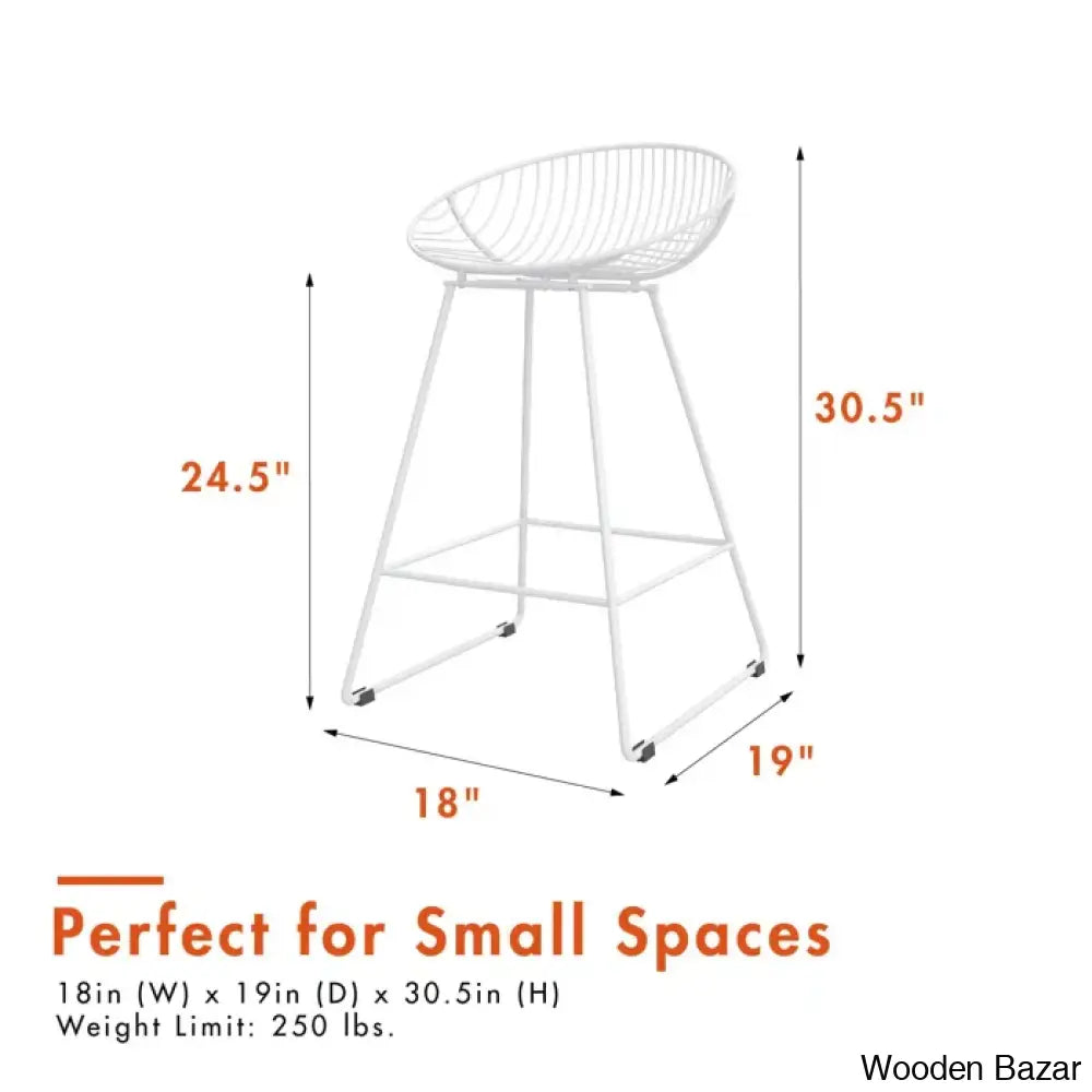 Ellisa Swivel 25’’ Counter And Bar Stool