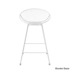 Ellisa Swivel 25’’ Counter And Bar Stool White