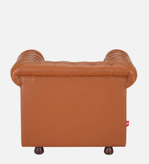 Baleno Three-seater brown leatherette sofas