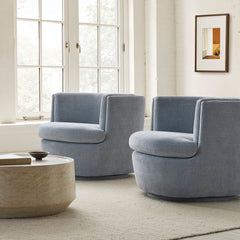 Eanpix Swivel Chair - Wooden Bazar