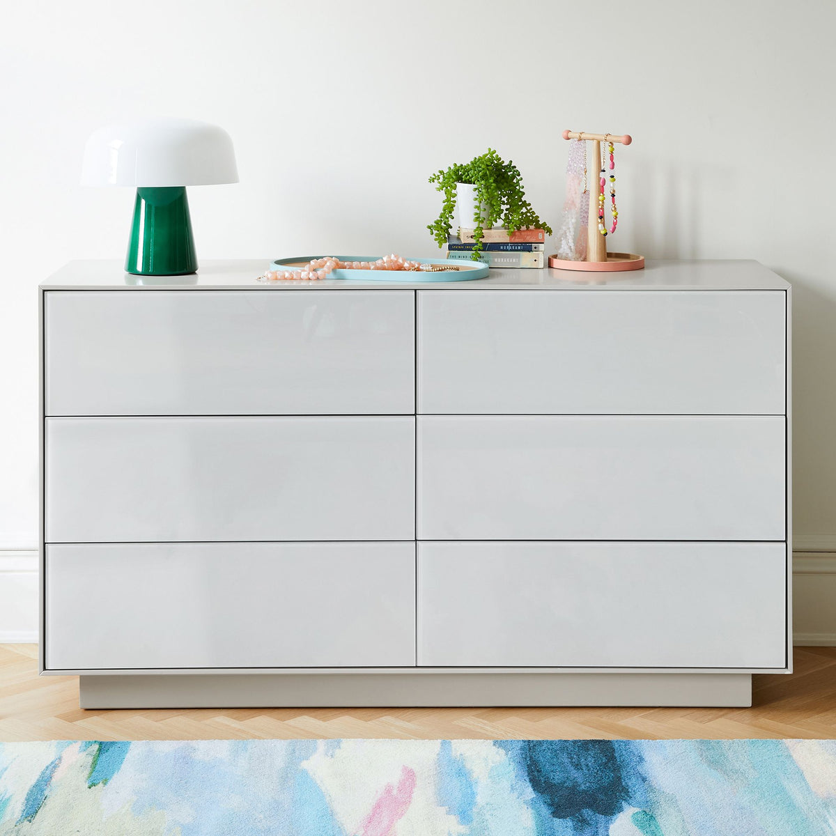 Qarising  6-Drawer Dresser - Wooden Bazar