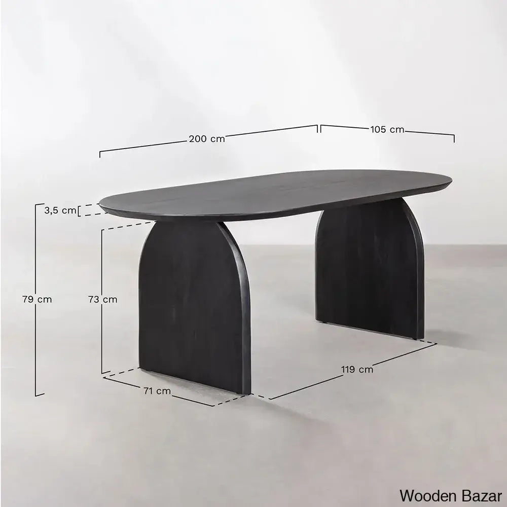 Emmet Latest 4 Seater Rattan Oval Dining Set