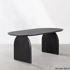 Emmet Latest 4 Seater Rattan Oval Dining Set