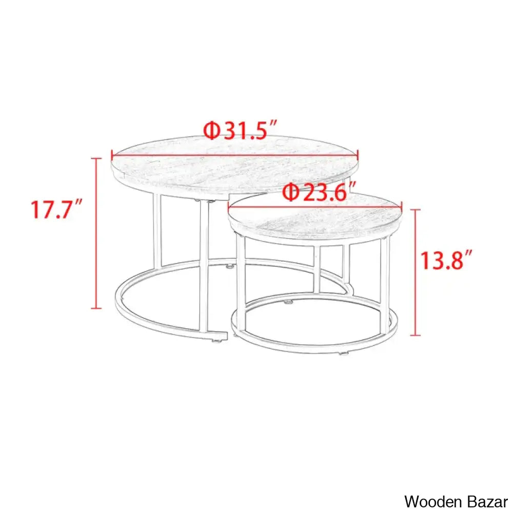 Emoryl Nesting Coffee And Center Table