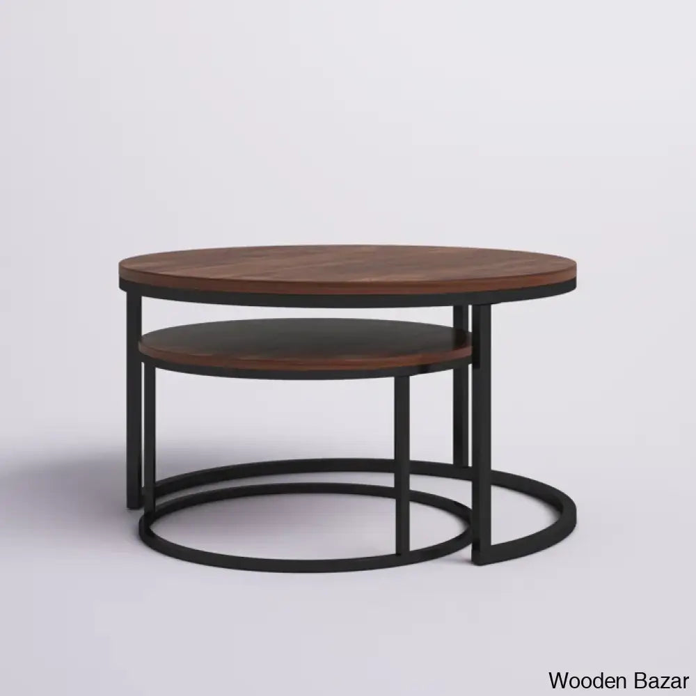 Emoryl Nesting Coffee And Center Table Retro Stripes