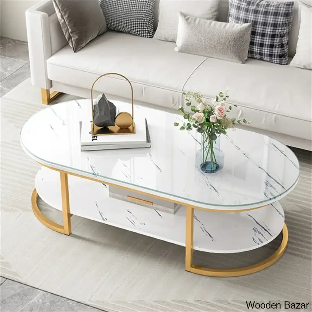 Enkeleday Single Coffee And Center Table White