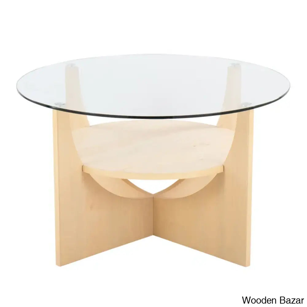 Ensca Glass Top Coffee And Center Table