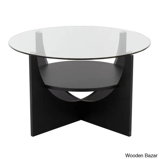 Ensca Glass Top Coffee And Center Table Black