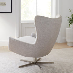 Zailoon Swivel Chair - Wooden bazar