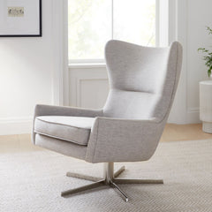 Zailoon Swivel Chair - Wooden bazar
