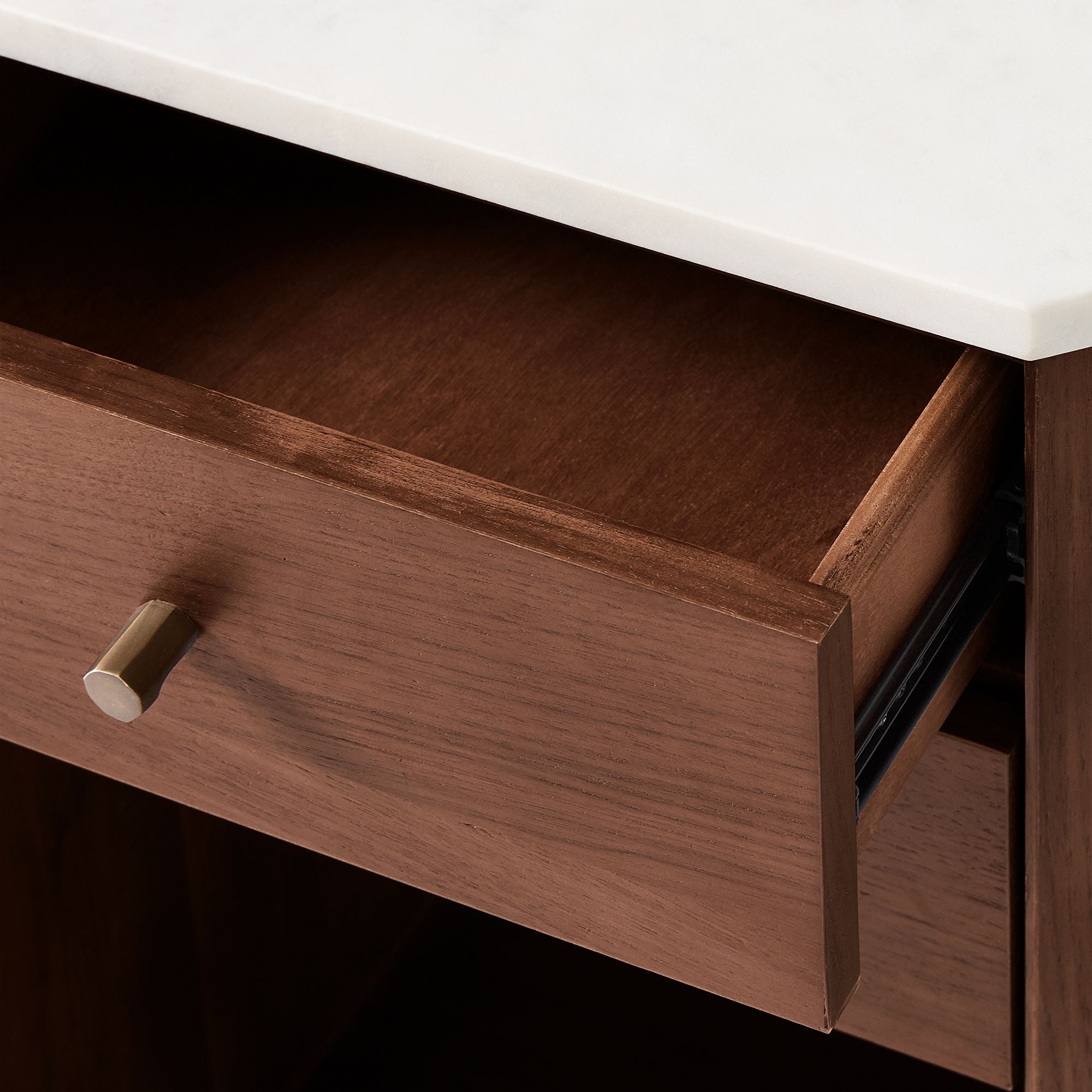 Gernix Modern Bedside Table - Wooden Bazar