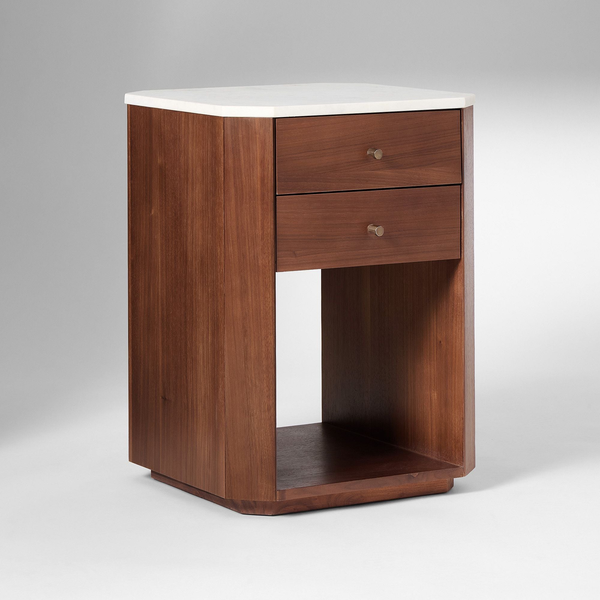 Gernix Modern Bedside Table - Wooden Bazar