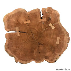 Etchisone Solid Wood Top Coffee And Center Table