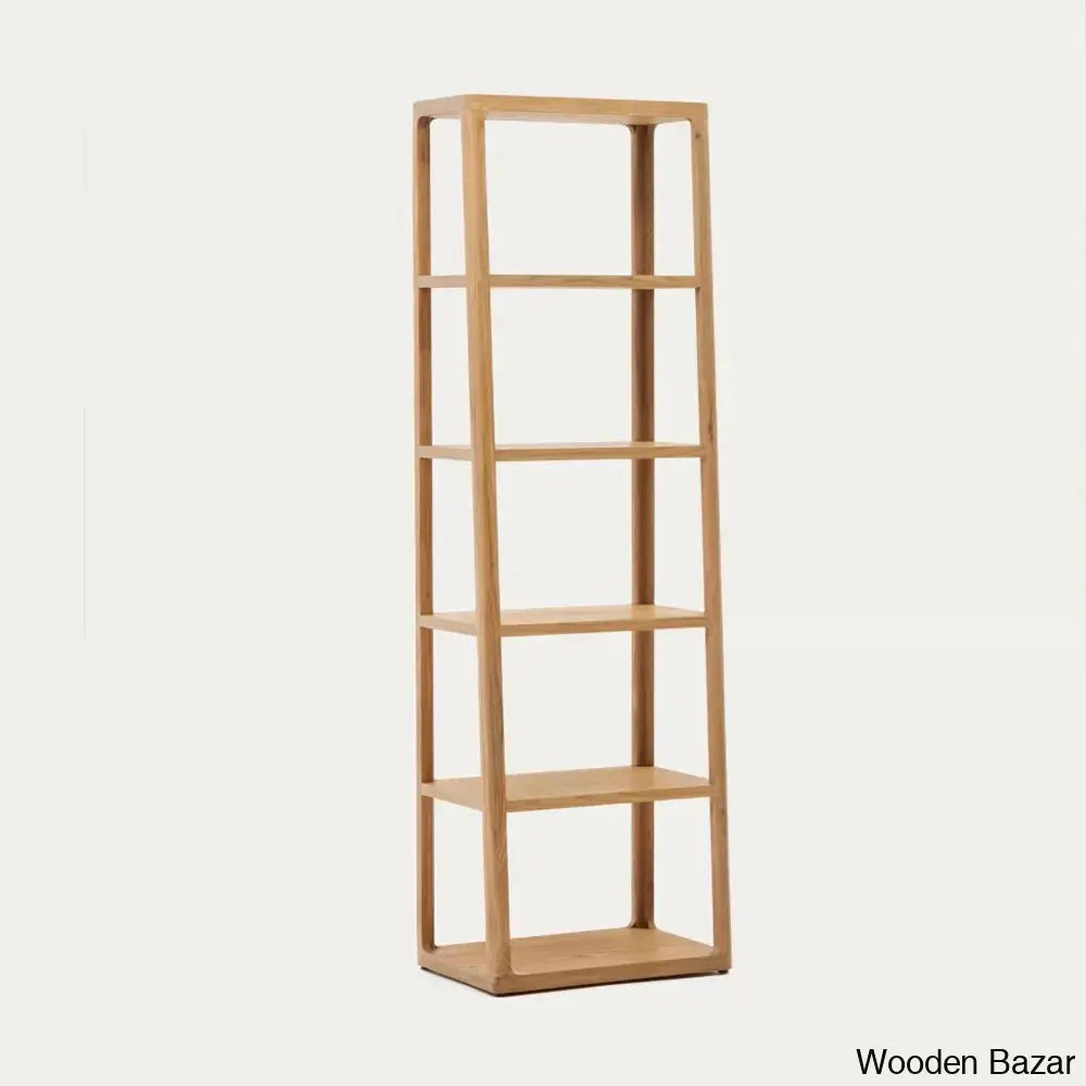 Eternal Essence Solid Wood Maymai Bookshelf - Wooden Bazar