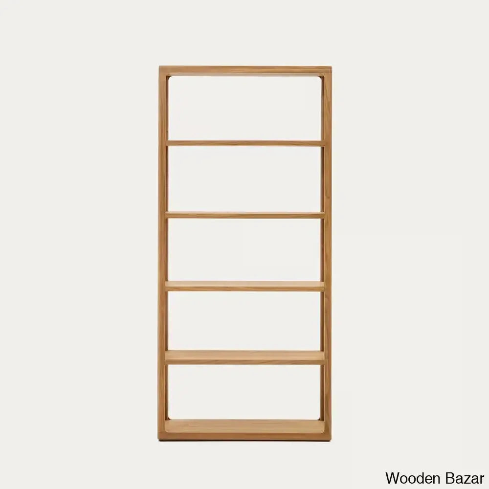 Eternal Essence Solid Wood Maymai Bookshelf - Wooden Bazar