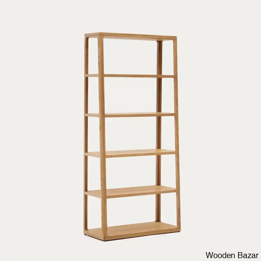 Eternal Essence Solid Wood Maymai Bookshelf - Wooden Bazar