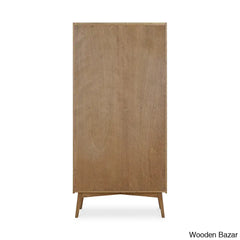 Ethelred Crafted Comfort Charlton Tall Cabinet Wardrobe - Wooden Bazar