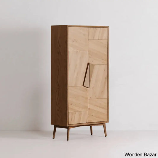 Ethelred Crafted Comfort Charlton Tall Cabinet Wardrobe - Wooden Bazar