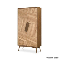 Ethelred Crafted Comfort Charlton Tall Cabinet Wardrobe - Wooden Bazar