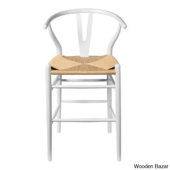 Ettas Swivel Solid Wood Bar & Counter Stool White/Natural / (25.75’’ Seat Height)